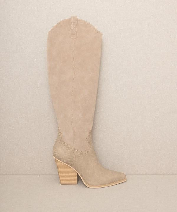 OASIS SOCIETY Barcelona - Knee High Western Boots - Sunday Golden