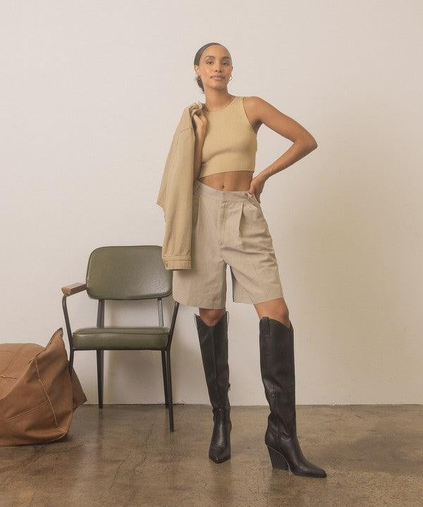 OASIS SOCIETY Barcelona - Knee High Western Boots - Sunday Golden