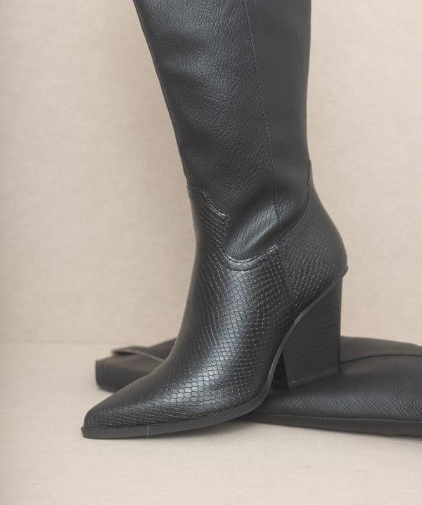 OASIS SOCIETY Barcelona - Knee High Western Boots - Sunday Golden