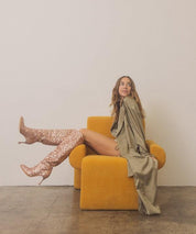 Jewel - Knee High Sequin Boots - Sunday Golden