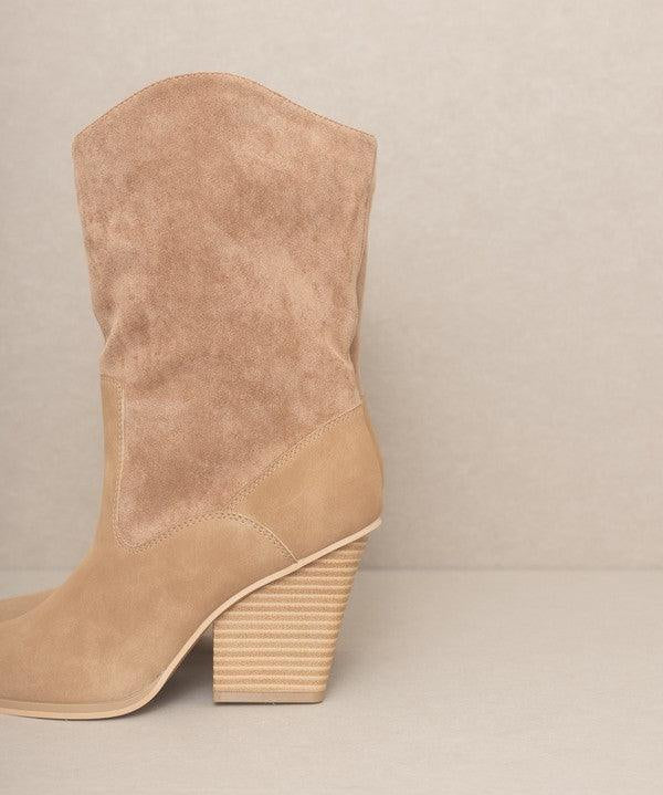 OASIS SOCIETY Marseille - Loose Fit Western Boots - Sunday Golden