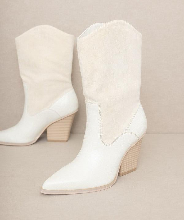 OASIS SOCIETY Marseille - Loose Fit Western Boots - Sunday Golden