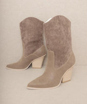 OASIS SOCIETY Marseille - Loose Fit Western Boots - Sunday Golden