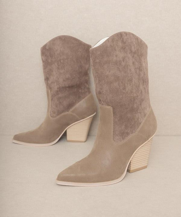 OASIS SOCIETY Marseille - Loose Fit Western Boots - Sunday Golden