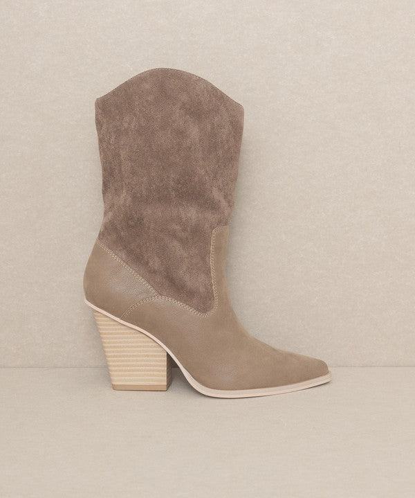 OASIS SOCIETY Marseille - Loose Fit Western Boots - Sunday Golden