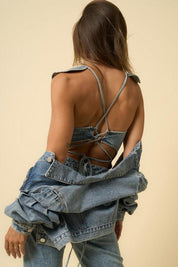 Backless Puffle Jumpsuit - Sunday Golden