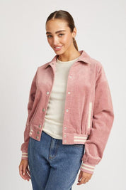 BOMBER JACKET WITH COLLAR - Sunday Golden