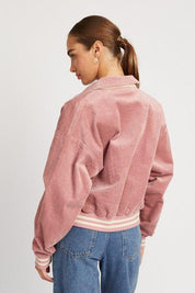BOMBER JACKET WITH COLLAR - Sunday Golden