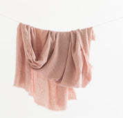 Stone Washed Linen Throw Blanket - Sunday Golden