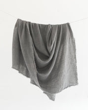 Stone Washed Linen Throw Blanket - Sunday Golden