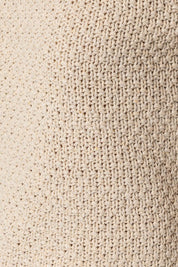 Milo Puff Sleeve Round Neck Texture Sweater Top