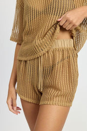 DRAWSTRING LOUNGE SHORTS - Sunday Golden