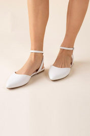 Linden Ankle Strap Flats - Sunday Golden