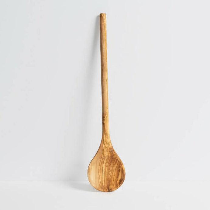 Round Olive Wood Cooking Spoon - Sunday Golden
