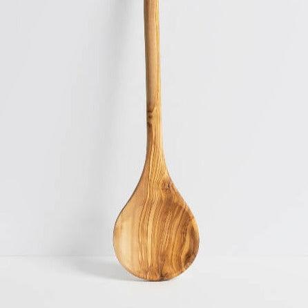 Round Olive Wood Cooking Spoon - Sunday Golden