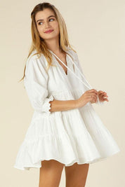 Tiered mini dress with tassel - Sunday Golden