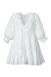 Tiered mini dress with tassel - Sunday Golden
