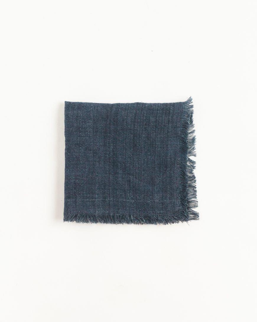 Stone Washed Linen Cocktail Napkin - Sunday Golden