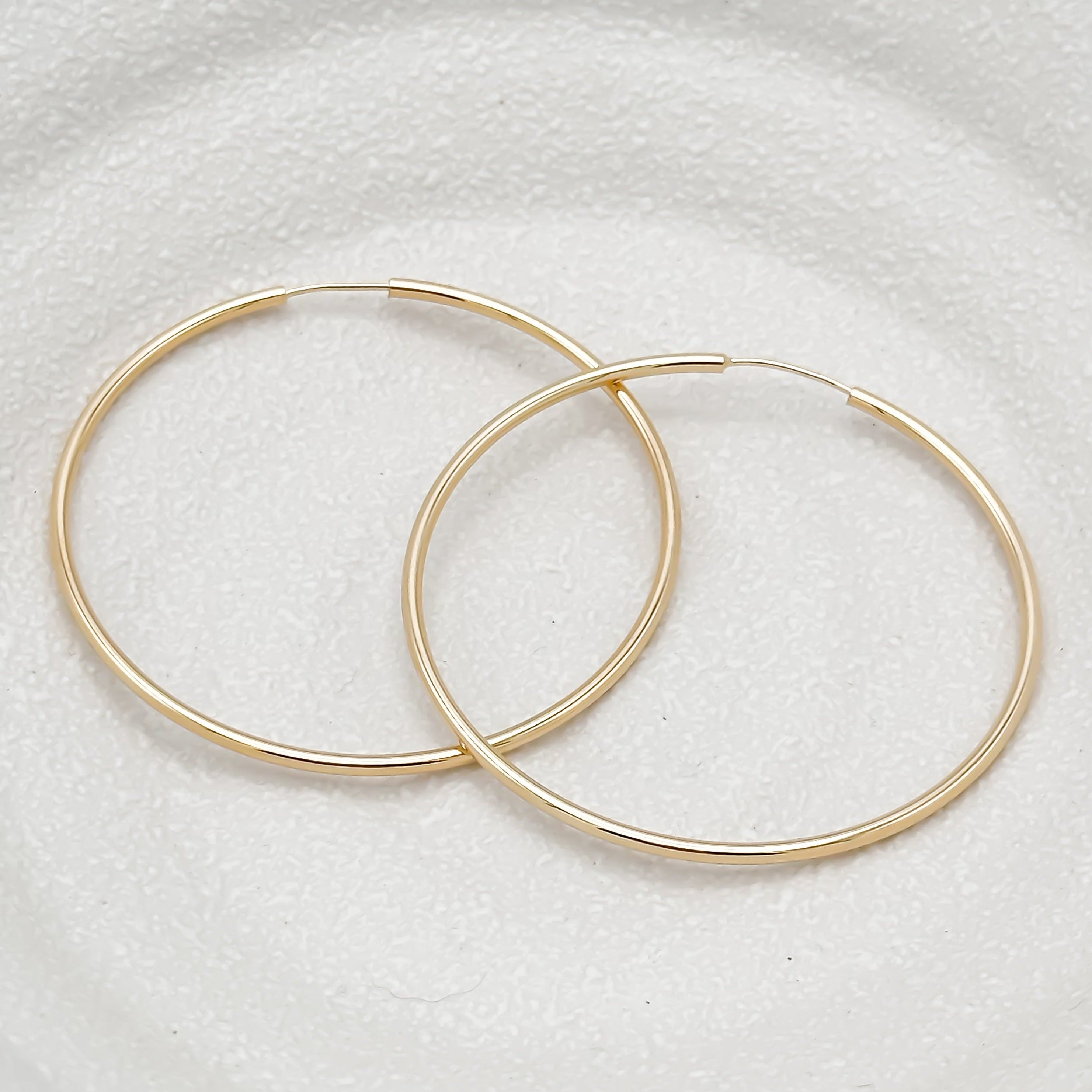 Ansli Large Seamless Hoop Earrings | Large