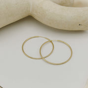 Ansli Large Seamless Hoop Earrings | Large