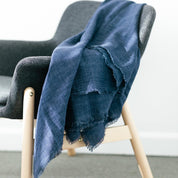 Stone Washed Linen Throw Blanket - Sunday Golden