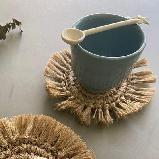 Fringes Coaster | Set of 4 - Sunday Golden