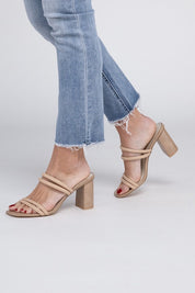 Angela Strappy Alligator Heel