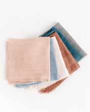 Stone Washed Linen Cocktail Napkin - Sunday Golden