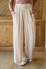 Cassie Wide Leg Pants - Sunday Golden
