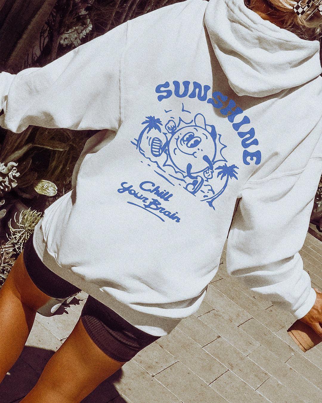 Chill Your Brain | Classic Fit Hoodie - Sunday Golden