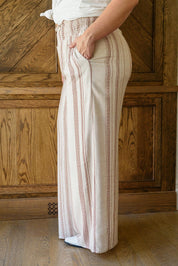 Cassie Wide Leg Pants - Sunday Golden