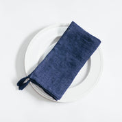 Stone Washed Linen Tasseled Napkins - Sunday Golden