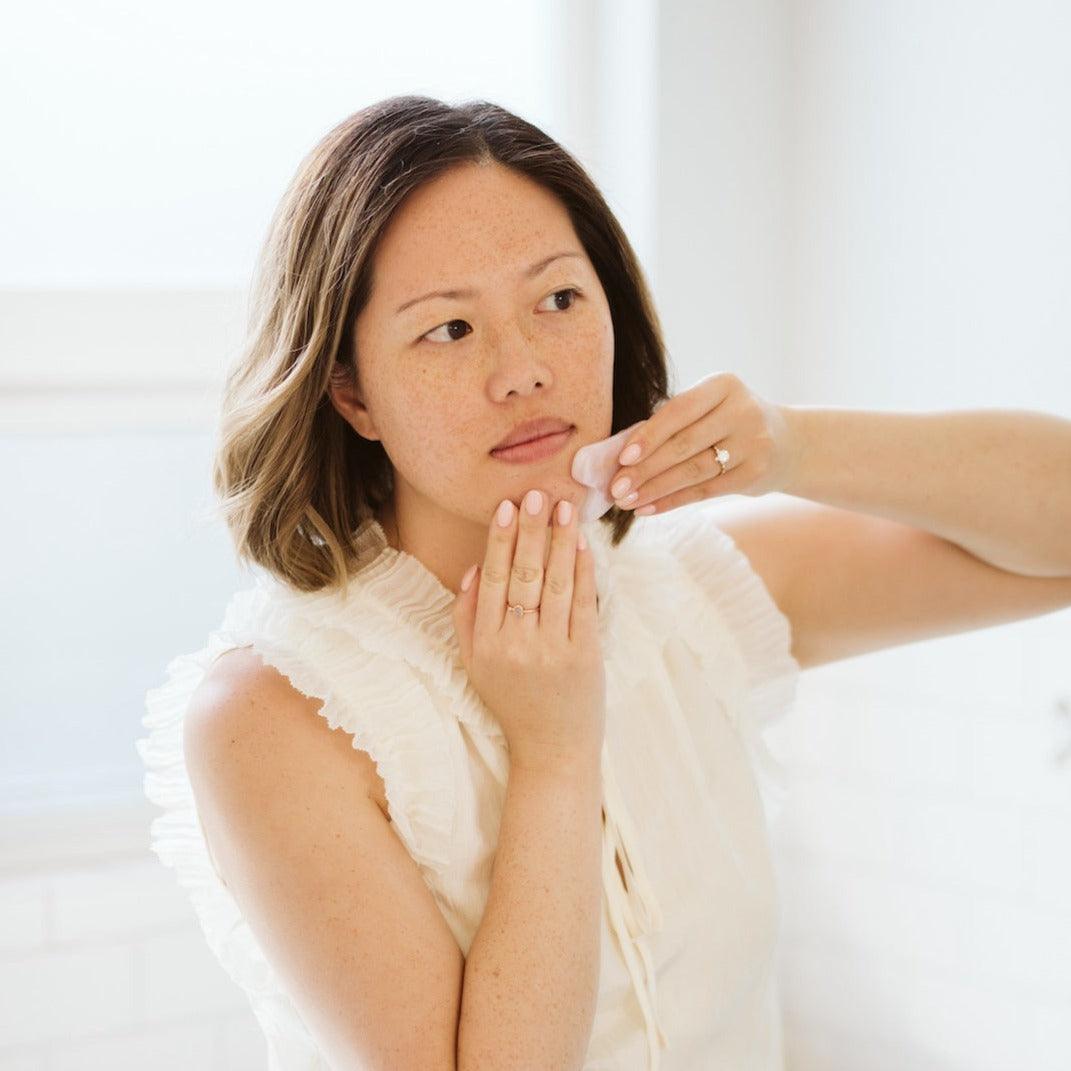 Rose Quartz Gua Sha Facial Tool - Sunday Golden