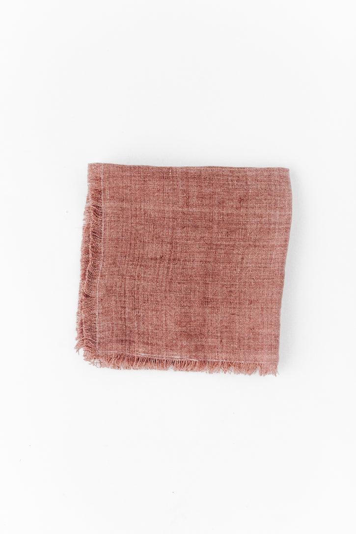 Stone Washed Linen Cocktail Napkin - Sunday Golden