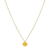18k gold plated brass  necklace. lobster claw closure 17” with a 2” extender 18mm pendant. gold layering necklace. 
