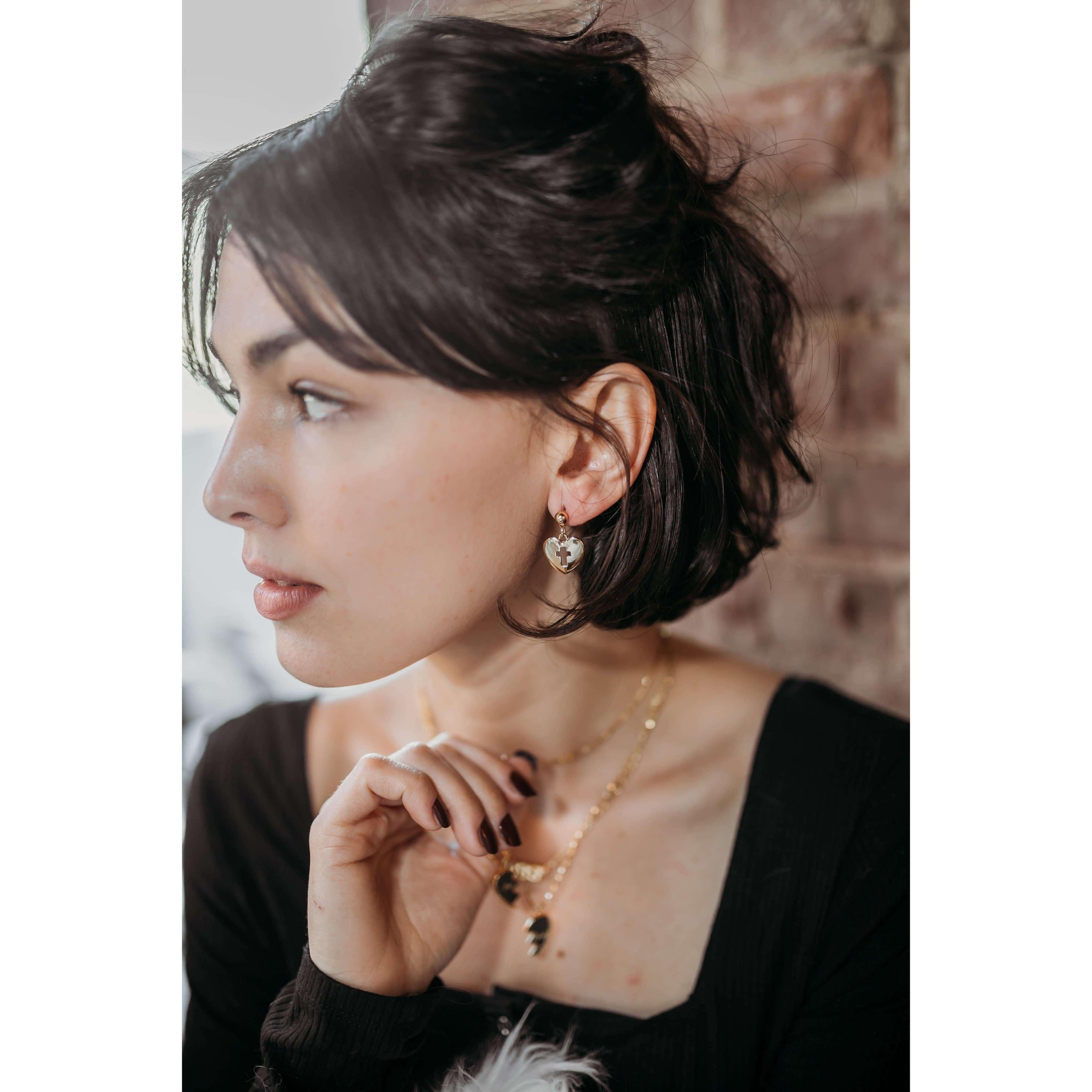 St Agatha Earring - Sunday Golden