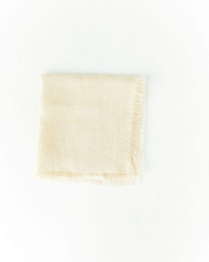 Stone Washed Linen Cocktail Napkin - Sunday Golden