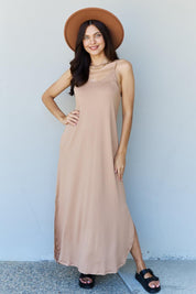 Cami Good Energy Maxi Dress in Camel - Sunday Golden