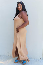 Cami Good Energy Maxi Dress in Camel - Sunday Golden