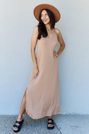 Cami Good Energy Maxi Dress in Camel - Sunday Golden