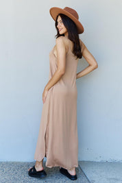 Cami Good Energy Maxi Dress in Camel - Sunday Golden