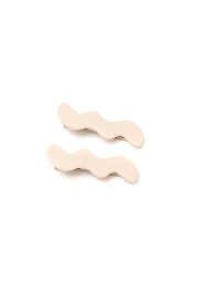 Wavy Clip Set in Cream - Sunday Golden
