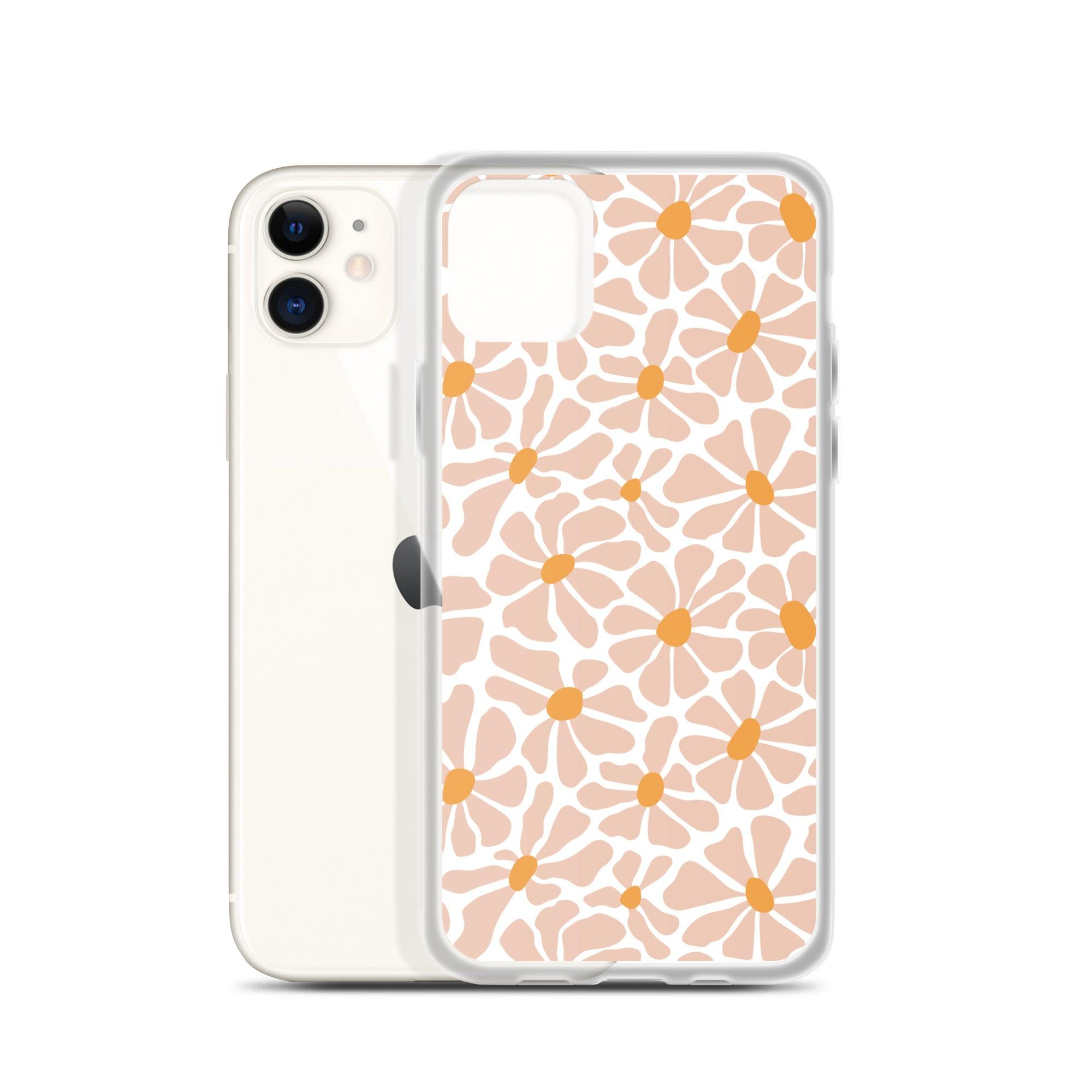 Groovy Flower PINK | Clear Case for iPhone® - Sunday Golden