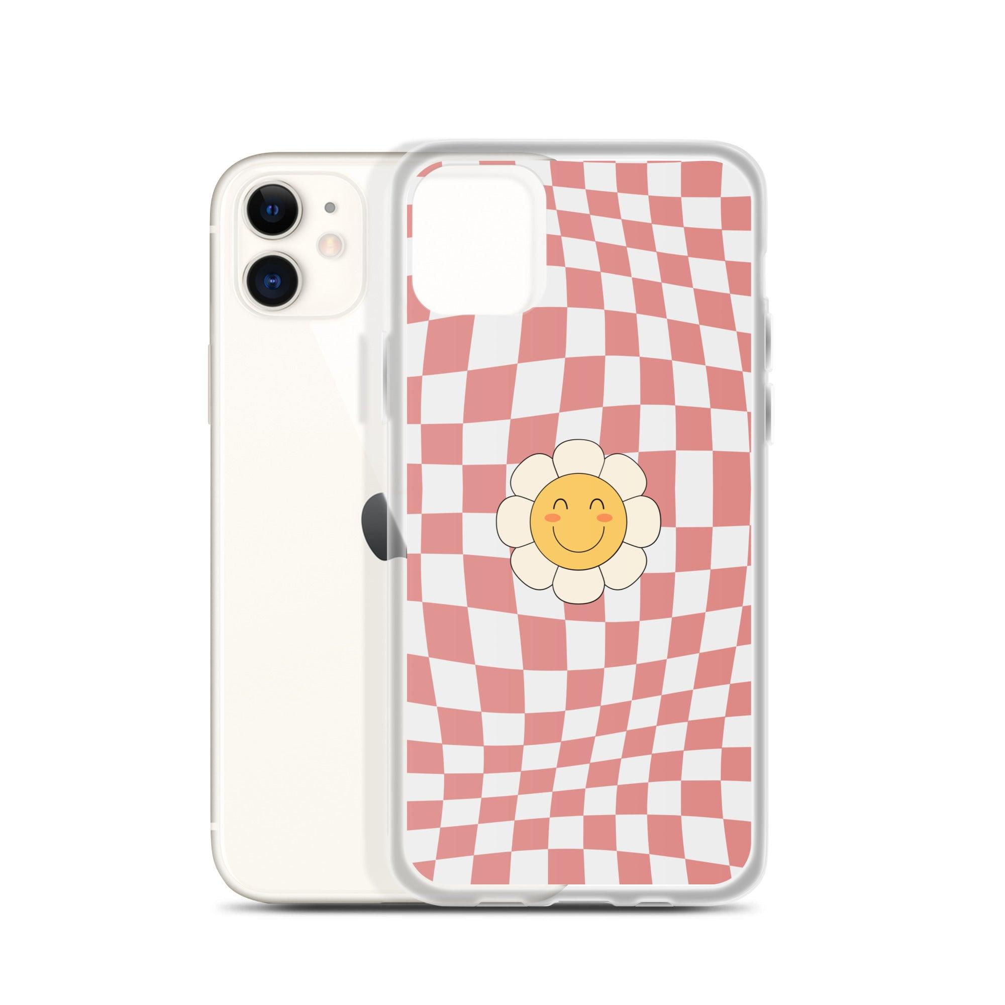 Happy Flower PINK | Clear Case for iPhone® - Sunday Golden
