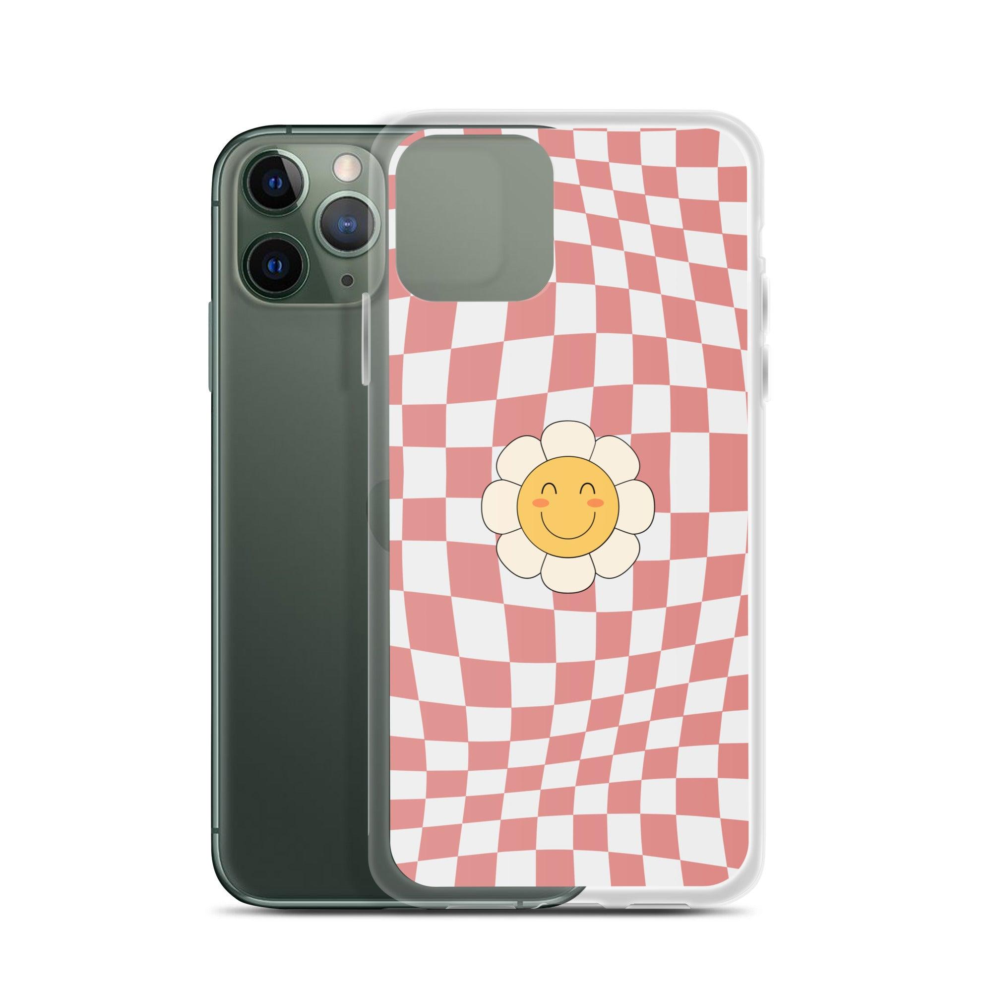 Happy Flower PINK | Clear Case for iPhone® - Sunday Golden