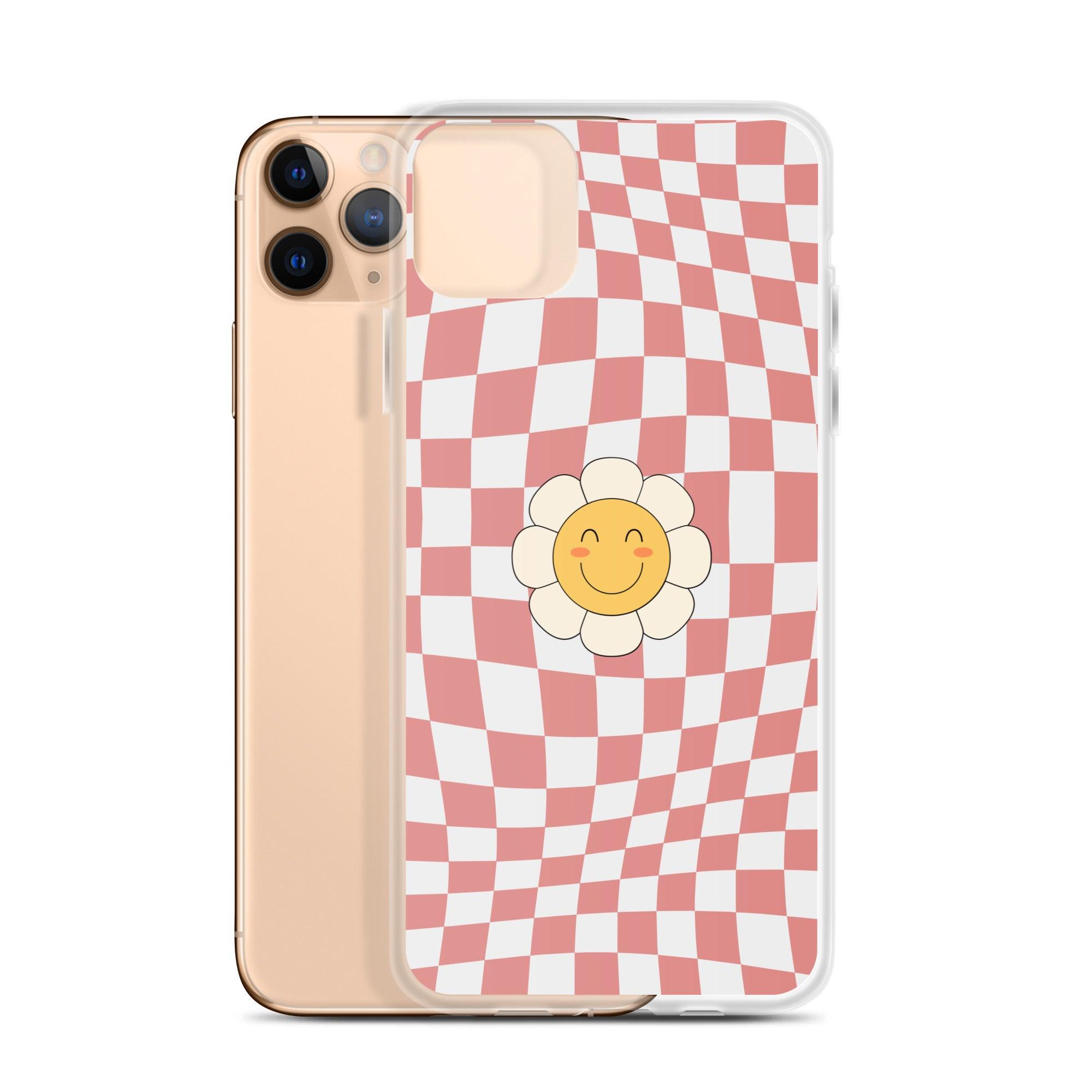 Happy Flower PINK | Clear Case for iPhone® - Sunday Golden