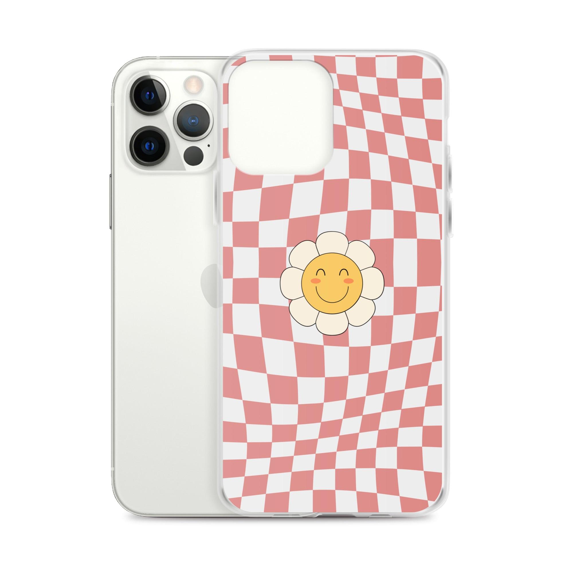 Happy Flower PINK | Clear Case for iPhone® - Sunday Golden