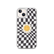 Happy Flower BLACK | Clear Case for iPhone® - Sunday Golden