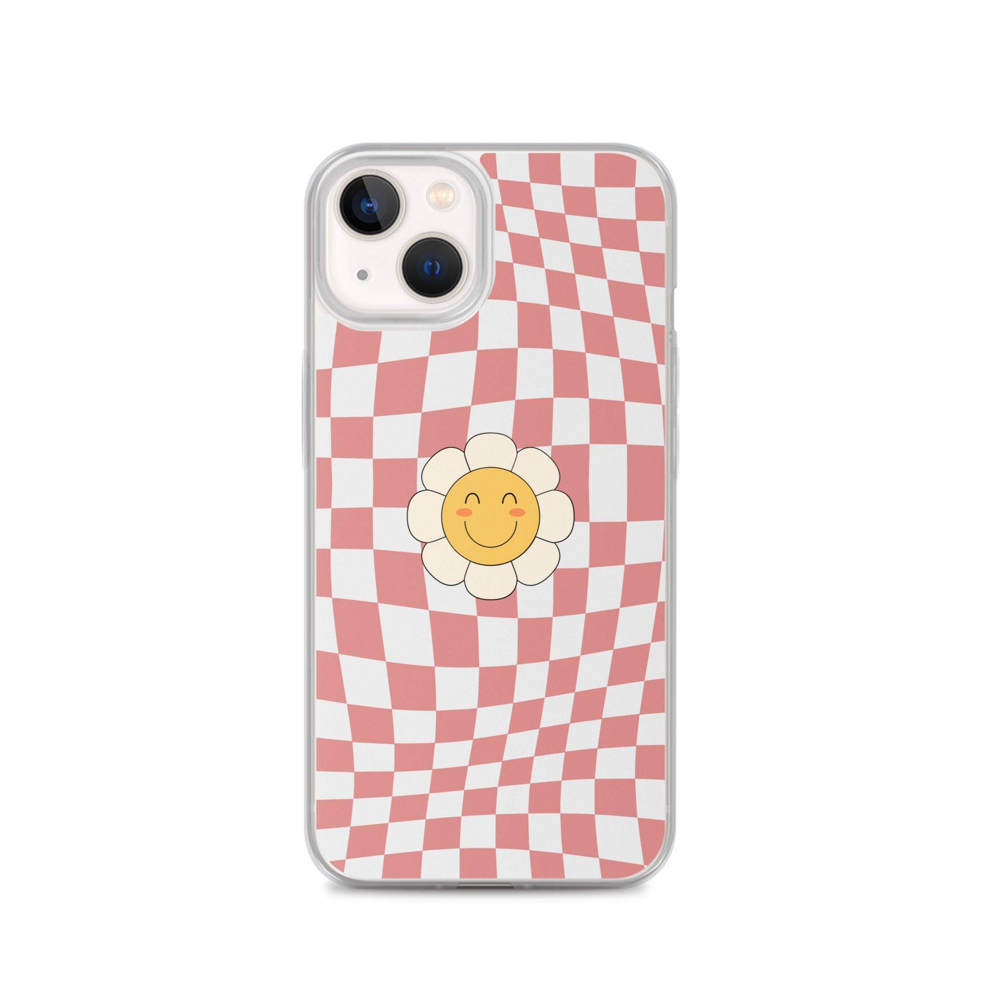 Happy Flower PINK | Clear Case for iPhone® - Sunday Golden