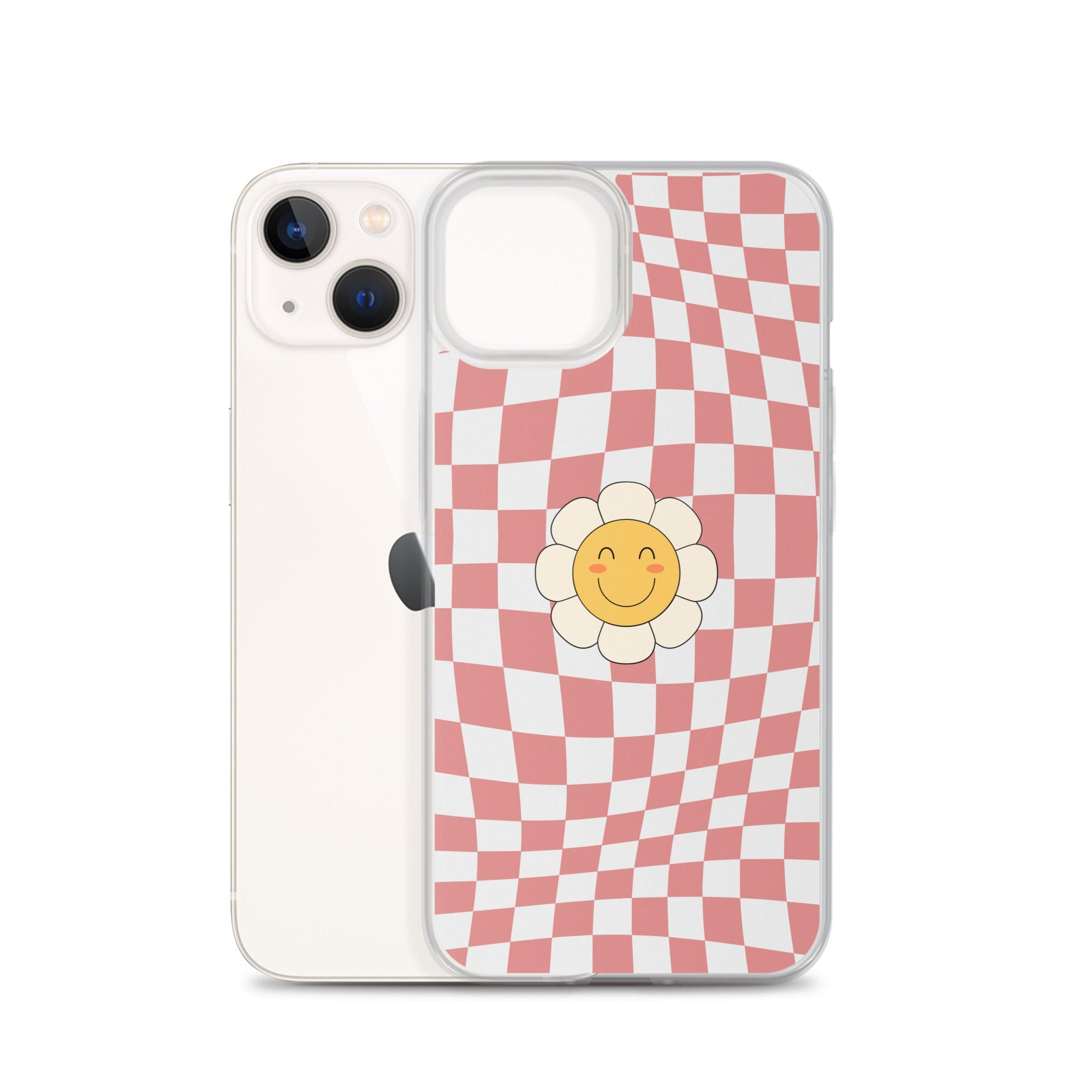 Happy Flower PINK | Clear Case for iPhone® - Sunday Golden